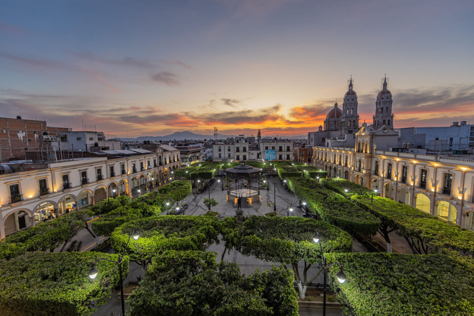 Coucher de soleil à Sahuayo